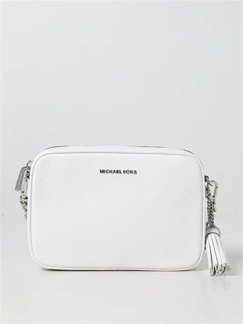 white tote bag michael kors|michael kors white crossbody bag.